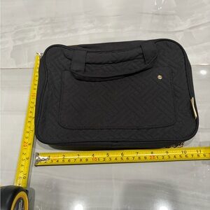 Elegant Black Quilted Travel Bag